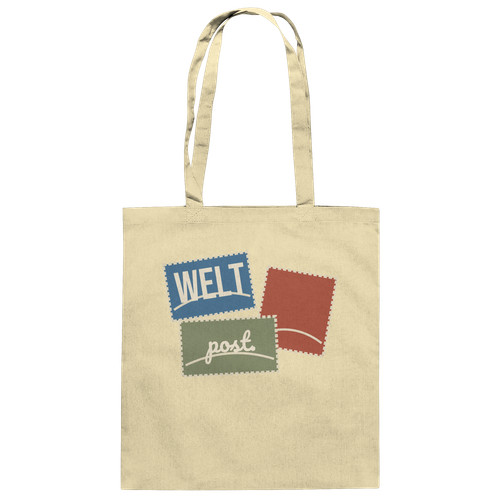 Postkarten stoffbeutel - postkarten,